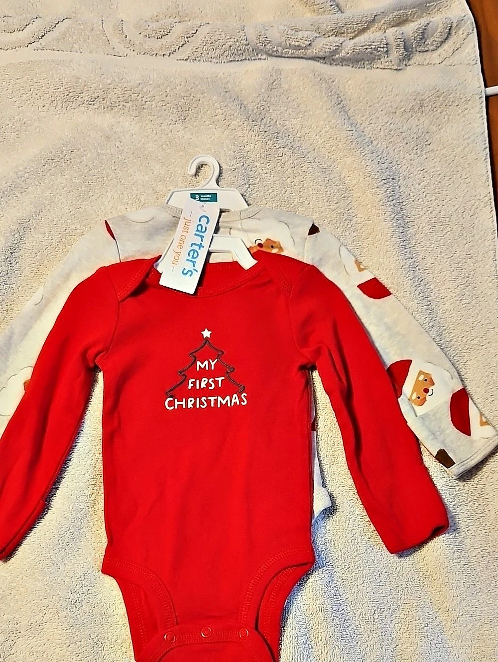 Carter's My First Christmas bodysuit set Christmas Bodysuit Set Baby 3M NWT